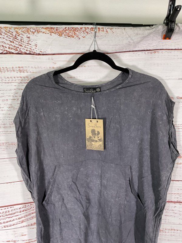 NWT Suen Noaj Women's Stone Wash Charcoal Dress Size XS