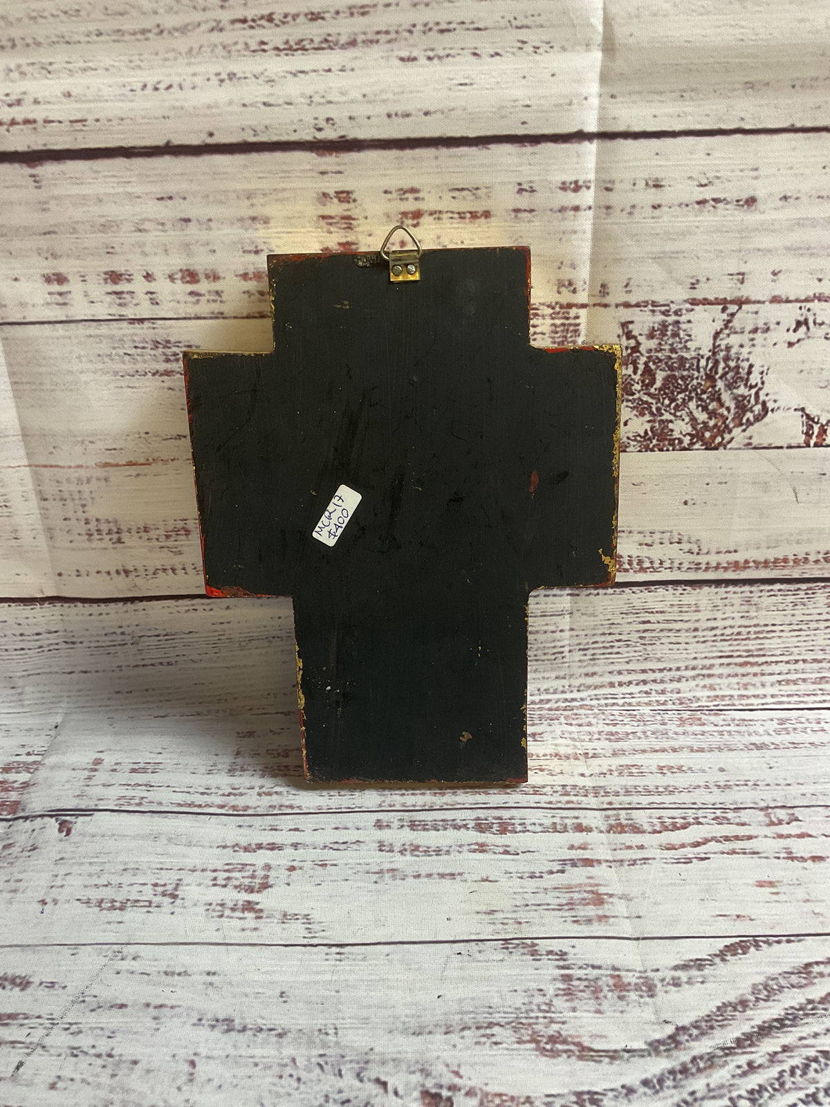 Vintage Cross Sacred Heart with Charms