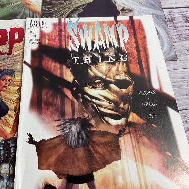Vintage 5 Pc. Swamp Thing Dc Vertigo Comic Lot 2001