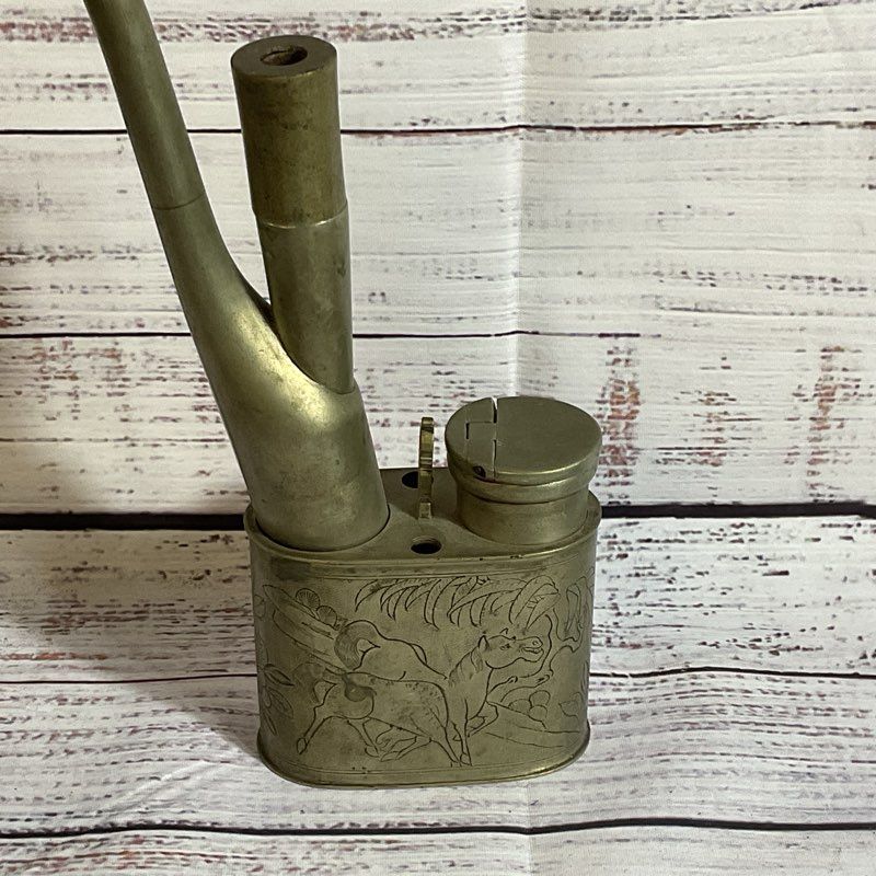 ANTIQUE Chinese Asian Opium Smoking Paktong Water Pipe