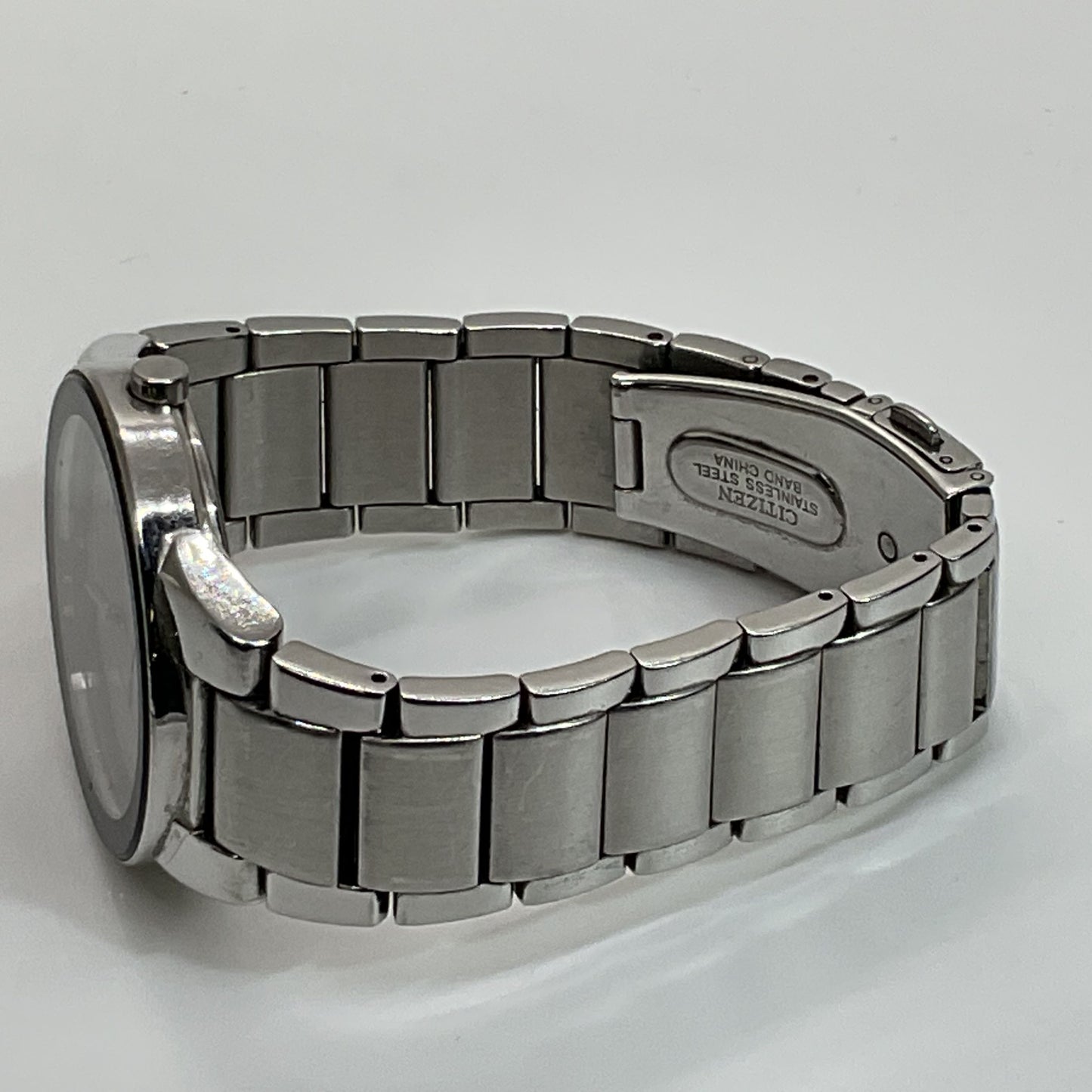 CITIZEN Axiom Eco-Drive Black Dial Stainless Steel Men's Watch- NEEDS BATTERY