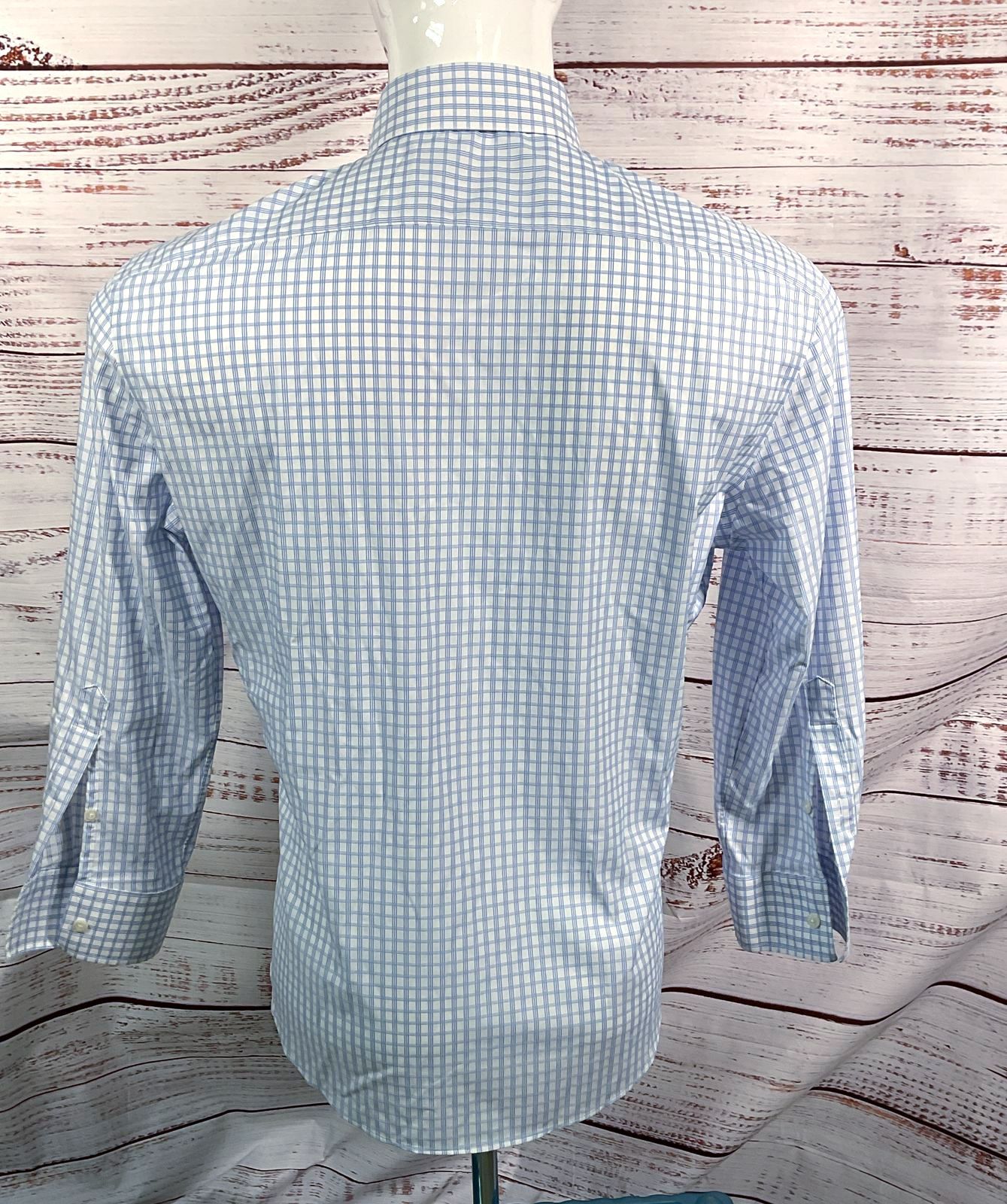 Liberty Shirt Co Checkered 3/4 Sleeve Shirt Blue