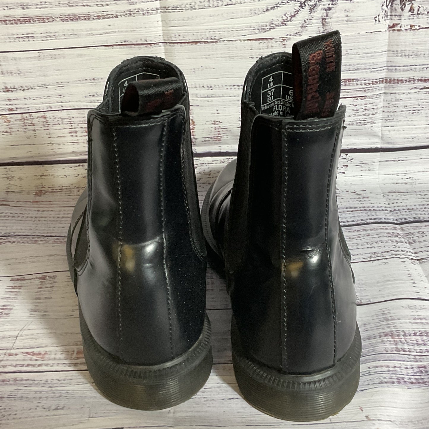 DR. MARTEN'S Women's Black Flora Chelsea Boots- SZ 6