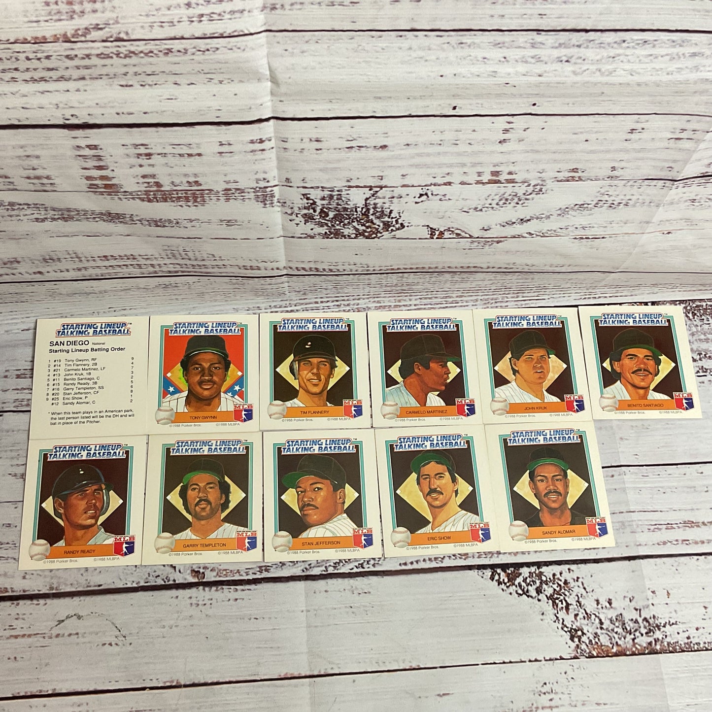 1988 Parker Brothers Starting Lineup Talking Baseball PADRES, DODGNERS, GIANTS