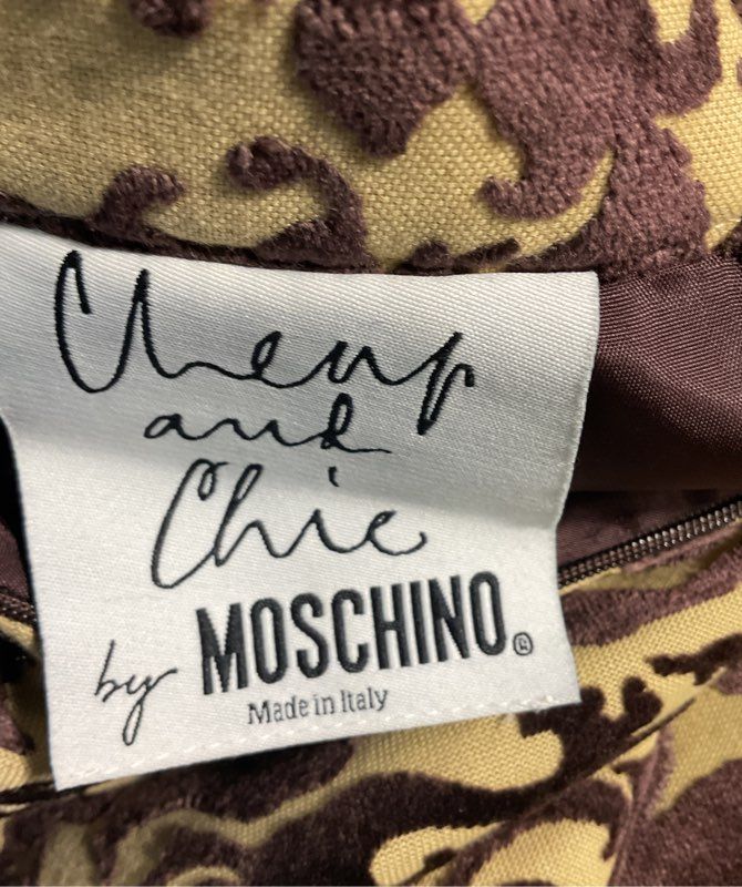 Moschino Cheap and Chic Damask Baroque Print Skirt Multicolor 8