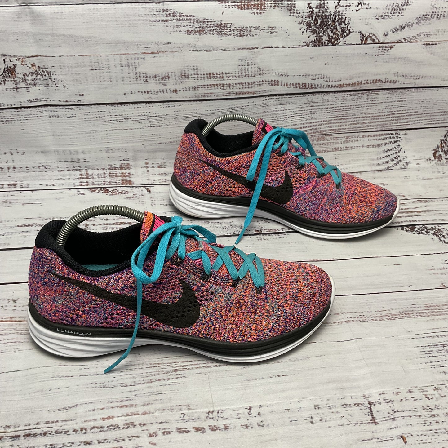 Nike Flyknit lunar 3 Multicolor Athletic Shoe Women Size 7