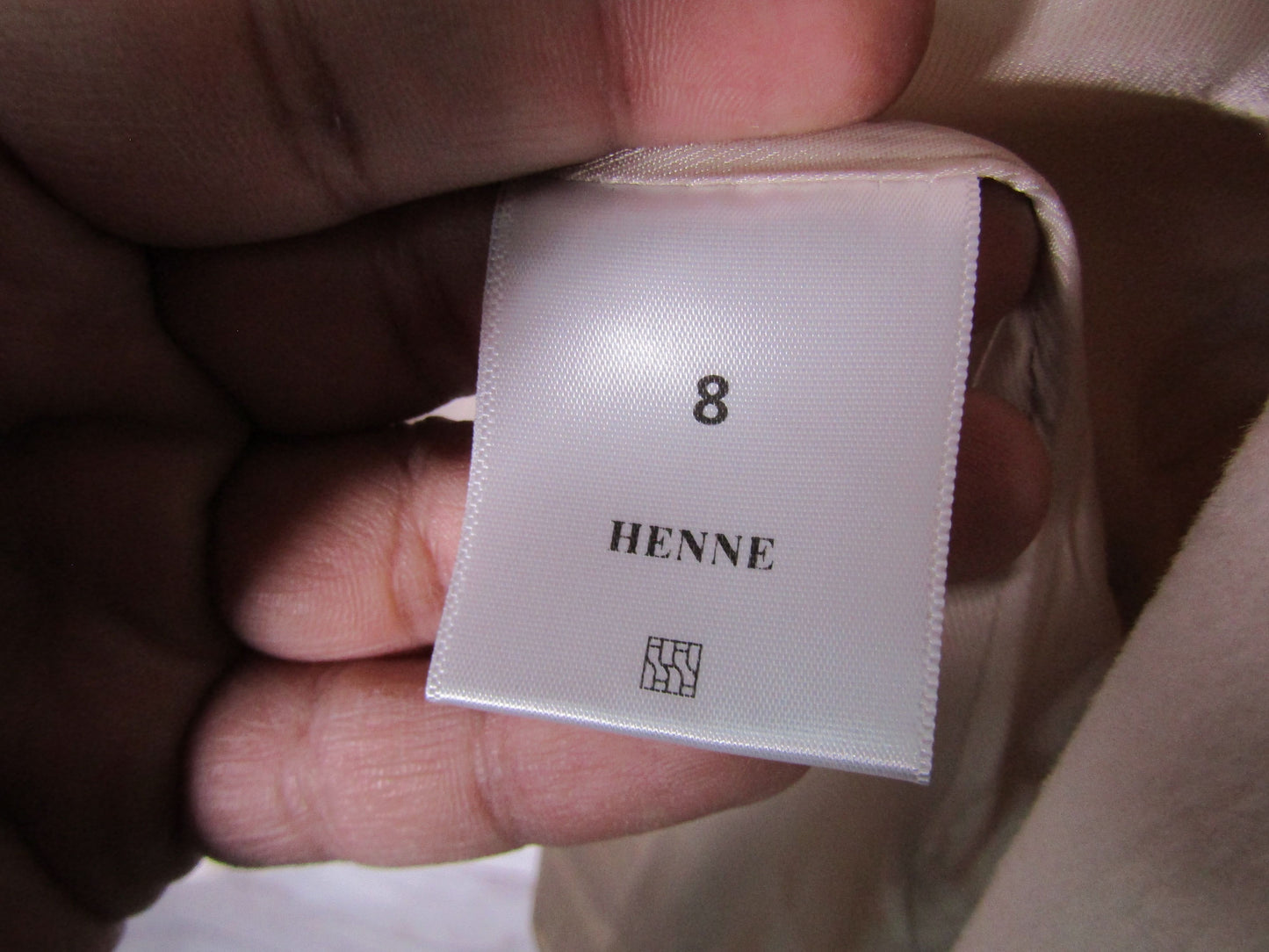 Henne Women's Beige Wool Blend Jacket Size 8