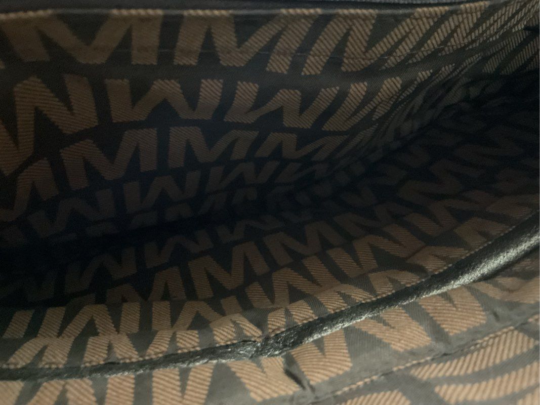 NWT MIA K. COLLECTION Women's Embossed Logo Vegan Leather Shoulder Bag