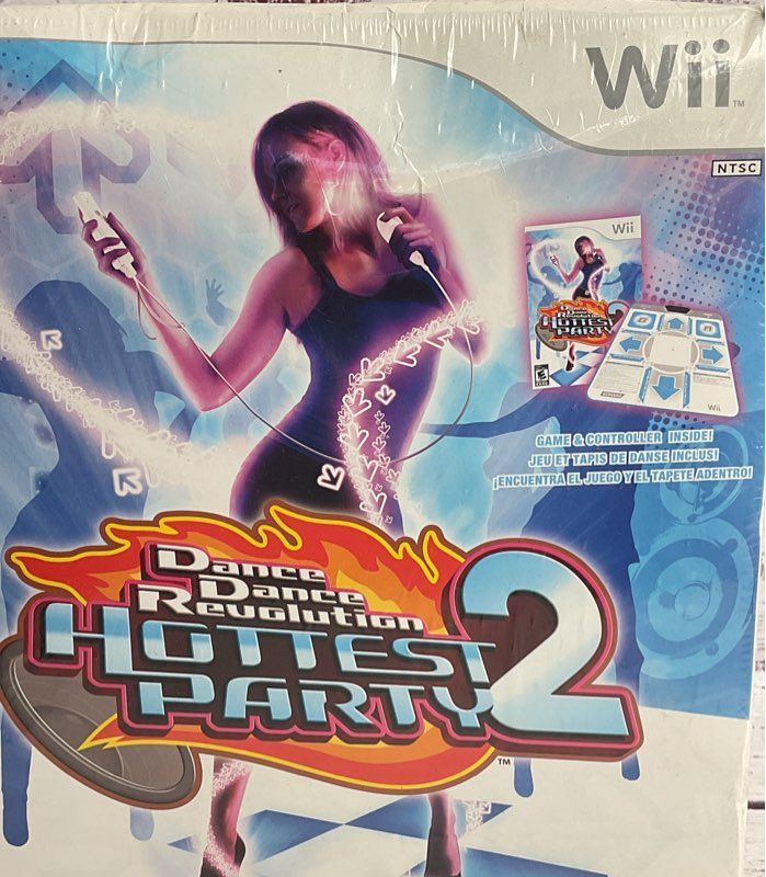 Nintendo Wii Dance Dance Revolution Hottest Party 2 Sealed Box