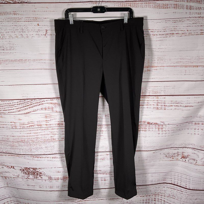 NWT Greg Norman Performance Pants Black Stretch Fit Golf Trouser Pants 36x30
