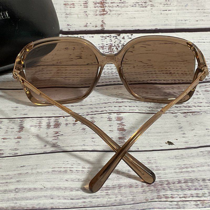 COACH HC8280U Women's Clear Brown Sunglasses with Case- 57[ ]17 140
