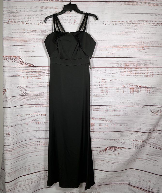 NWT Aidan Mattox Double Strap Satin Column Gown Size 2 Retail $395 GORGEOUS!!