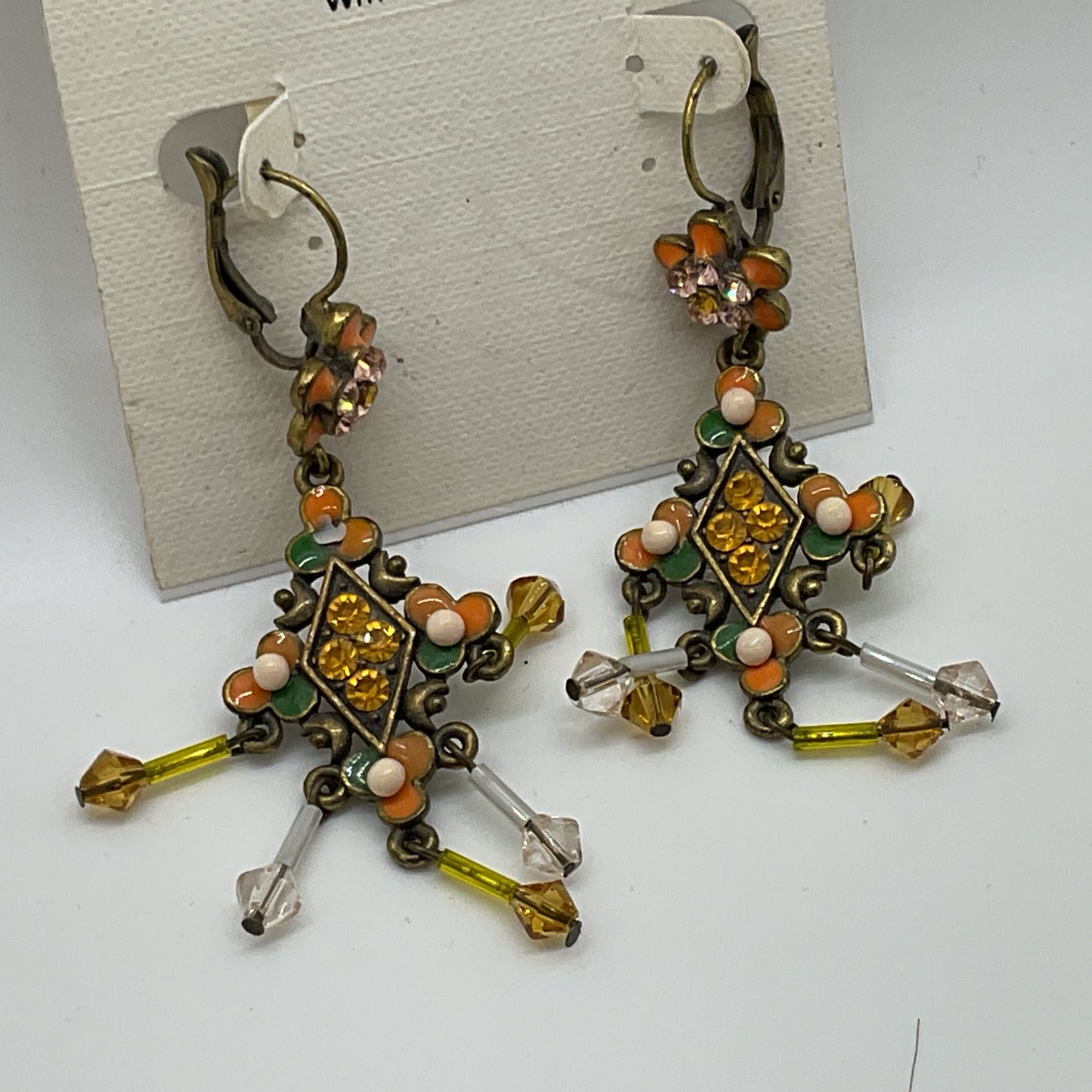 NEW ALFANI Crystalized with Swarovski Crystals Dangle Earrings
