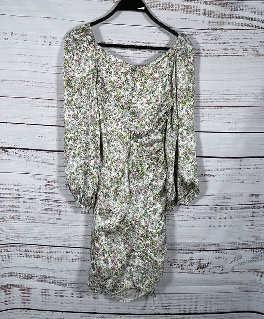 BCBG Generation Floral Print Mini Dress Geranium 0