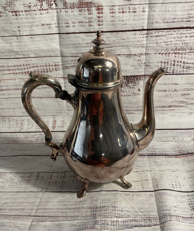 Vintage King George Silver Company Silver Plated Tea Pot 10.5"