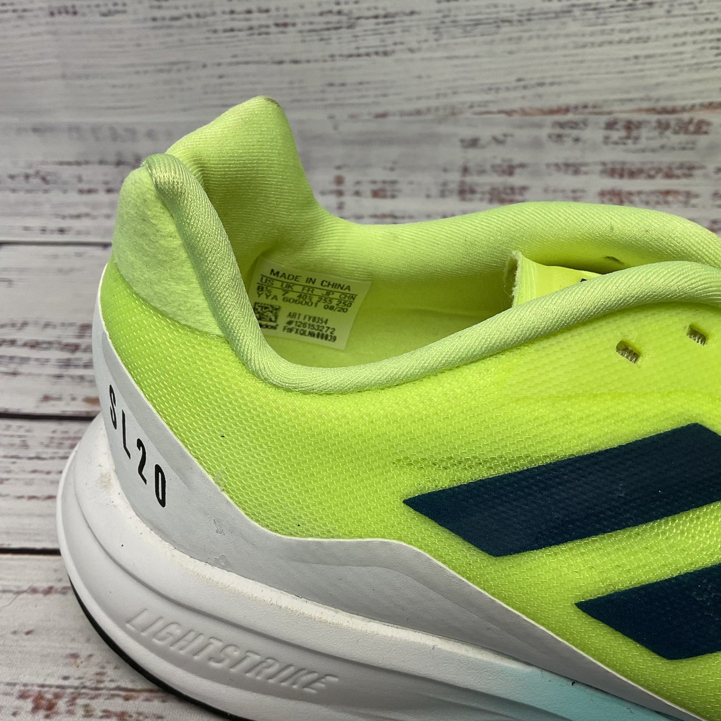 adidas SL20 Green Sunrise Pack Athletic Sneaker Running Shoe Women Size 8.5