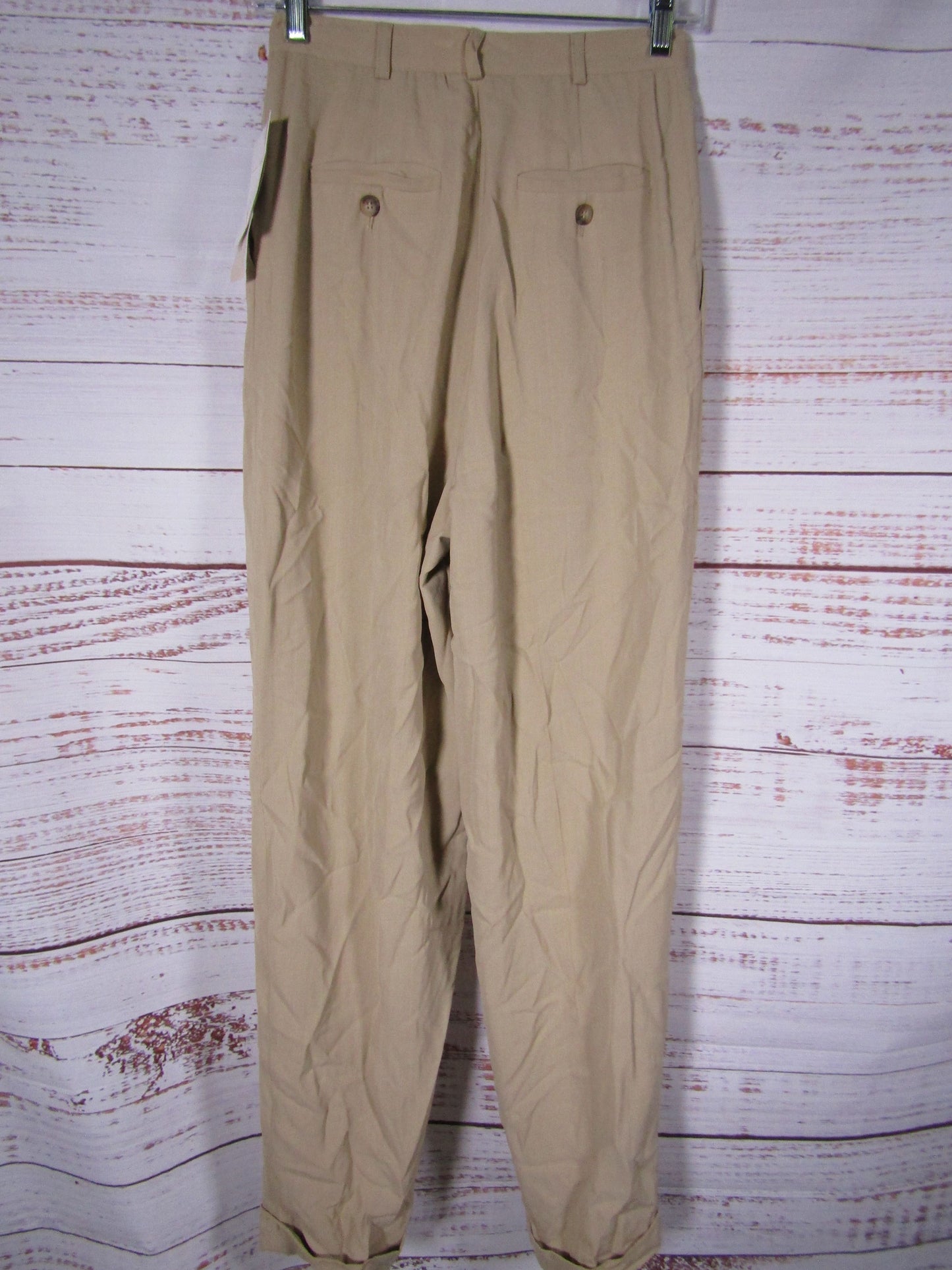 Jones New York Country Women's Khaki Wool Blend Trouser Pants Size 2