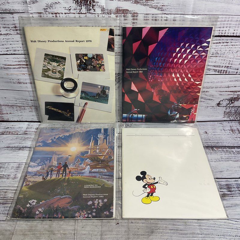 Lot Of 4 Vintage Walt Disney Productions Annual Reports 1979 1982 1983 2984