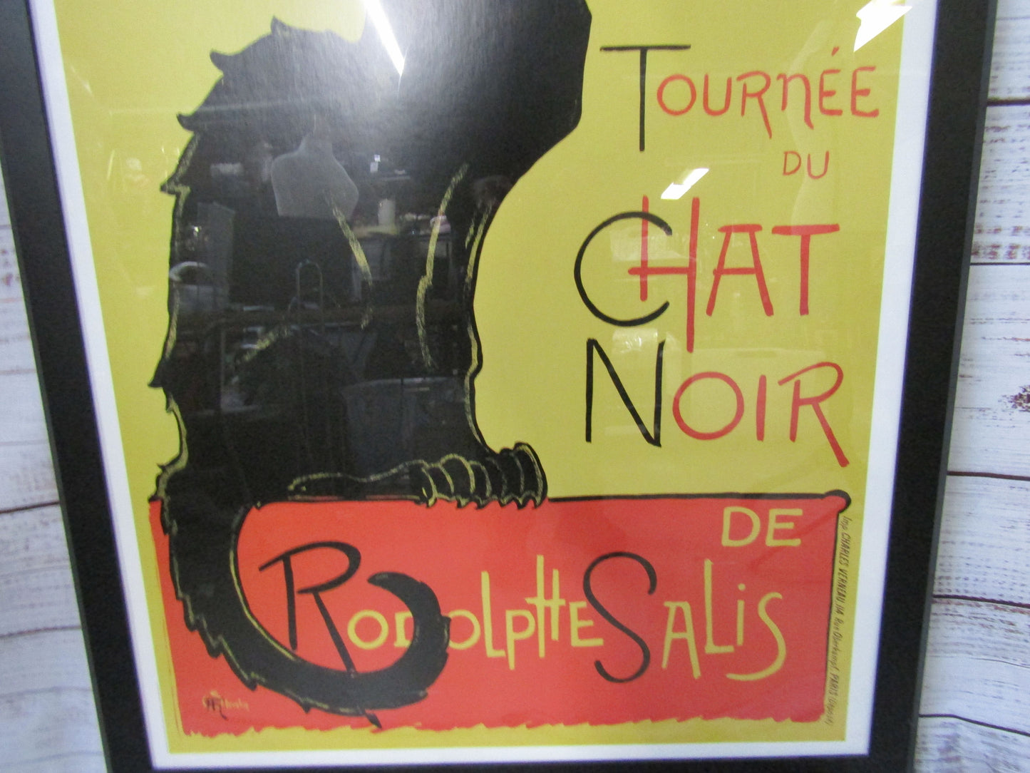 Tournée du Chat Noir Poster by Théophile-Alexandre Steinlen Framed