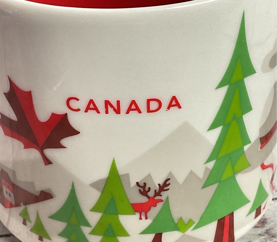 Starbucks You Are Here Canada Niagara Falls Set of 2 Mugs Multicolor