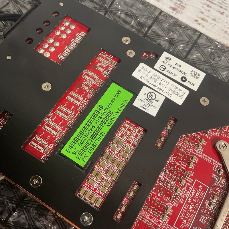 ATI Radeon HD 4870 Red 512mb AMD Graphics Card *UNTESTED*