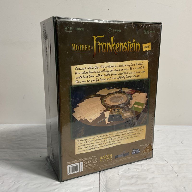 Mother Of Frankenstein Kickstarter Puzzle Board Game Volume 3 SEALED w/ DAMAGE