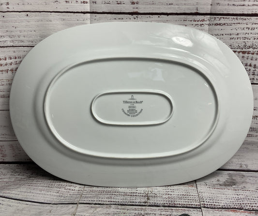 Villeroy & Boch Switch 3 Costa Oval 13 3/4" Serving Platter Blue White