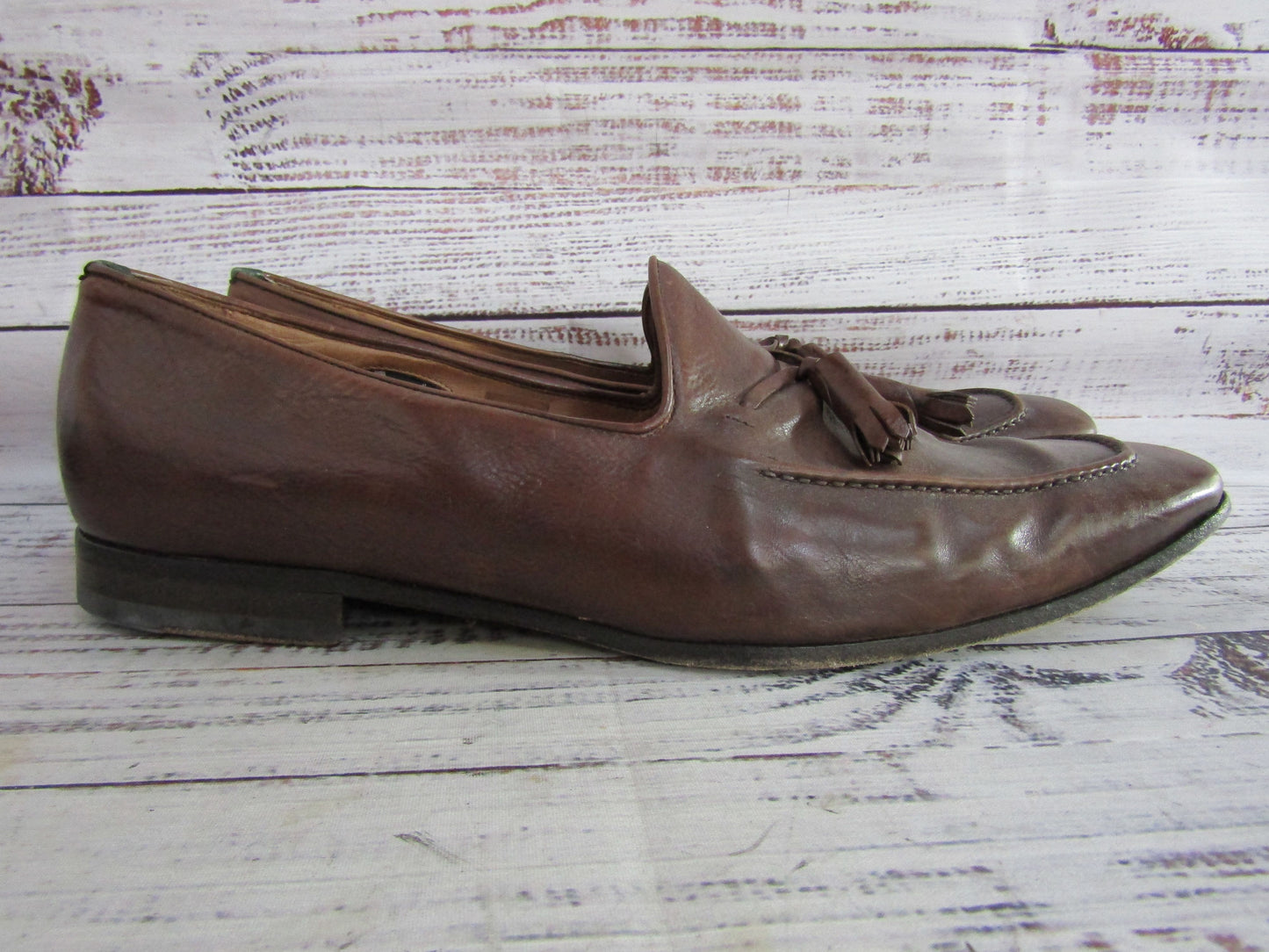 Paul Smith Men's Brown Loafer Tassel Loafers Size 10 Made in Italy