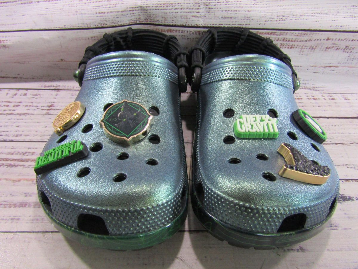 Crocs x Wicked Elphaba Women's Green Slip-On Shoes Size 9