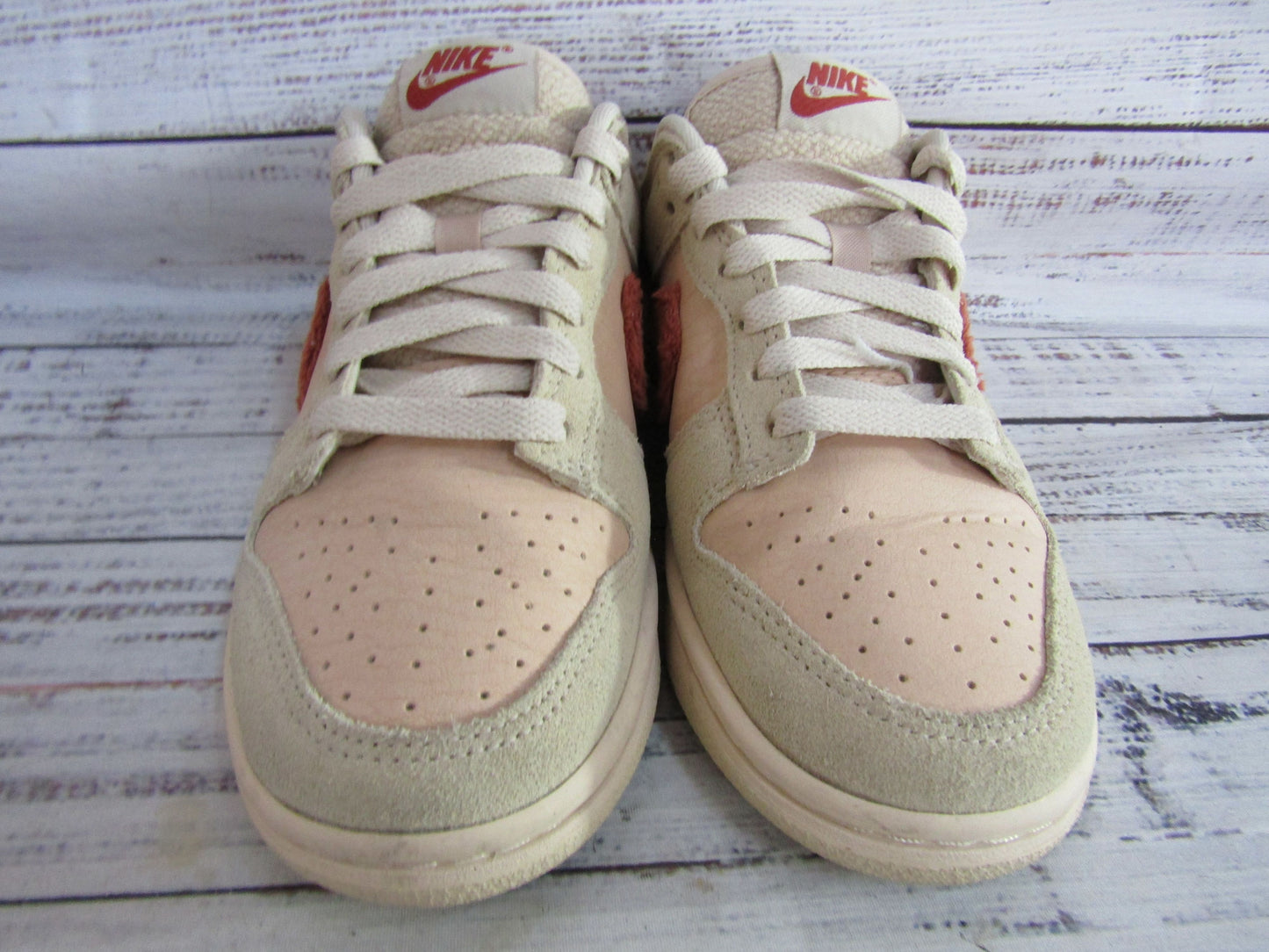 Nike Dunk Low Terry Swoosh Women's Low Top Sneakers Size 6 DZ4706-200