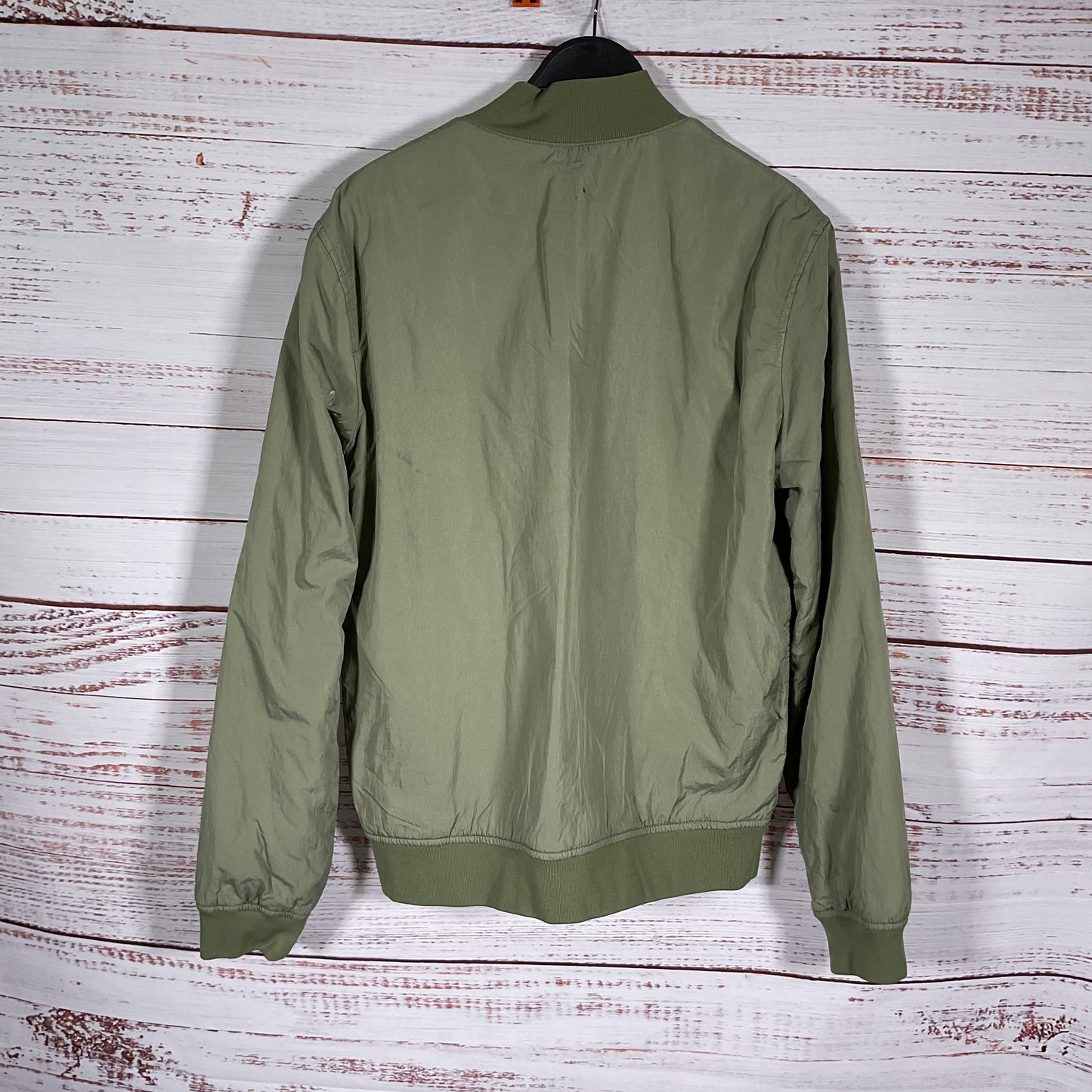 Reiss Light Green Lightweight Bomber Jacket - Size M As-Is