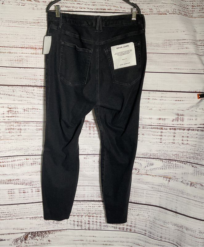 NWT Women's Good American Black Jeans Size 16