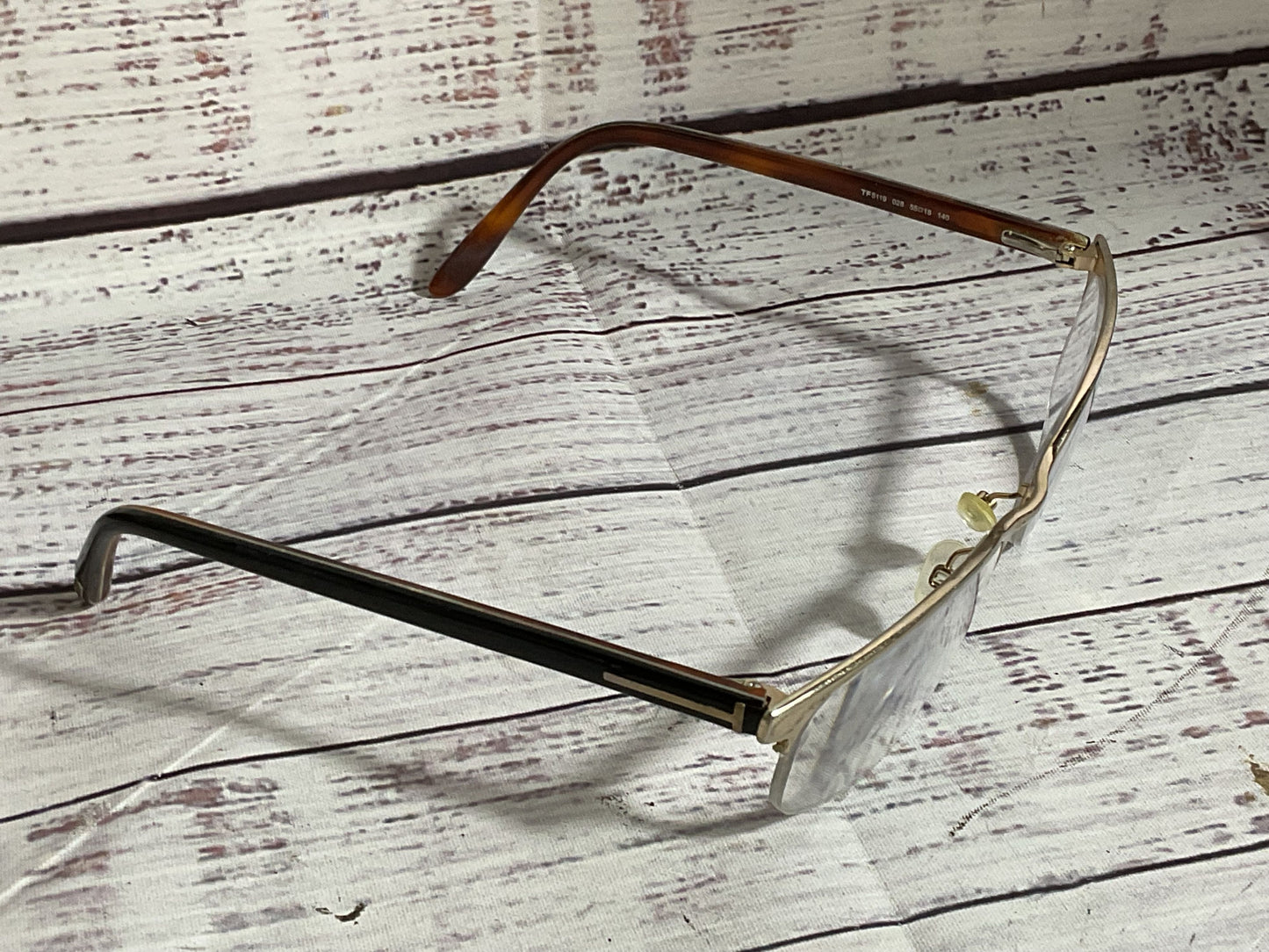 TOM FORD TF5119 Unisex Brown Gold Tone Eyeglasses- 55[ ]18 145 (FRAMES ONLY)