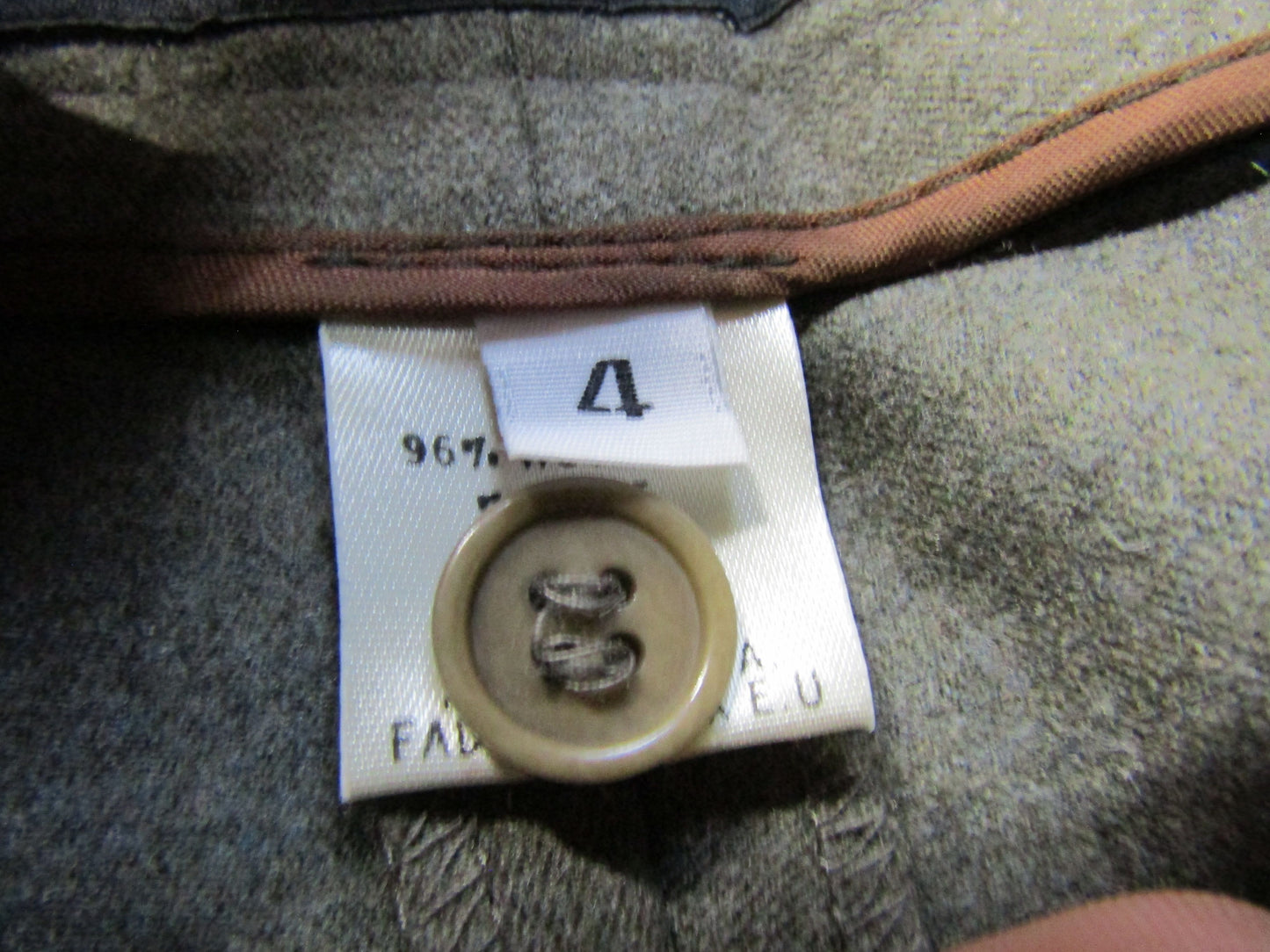 Theory Women's Green Wool Blend Trouser Pants Size 4