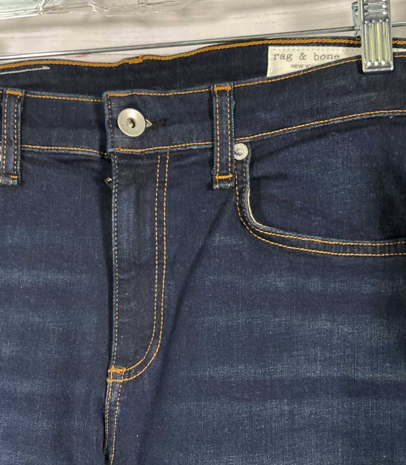 Rag & Bone Cate Mid Rise Ankle Skinny Jeans Blue 30