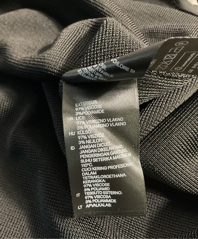 Alexander Wang x H&M Perforated Sheer Mesh Panel Long Sleeve Dress Size S