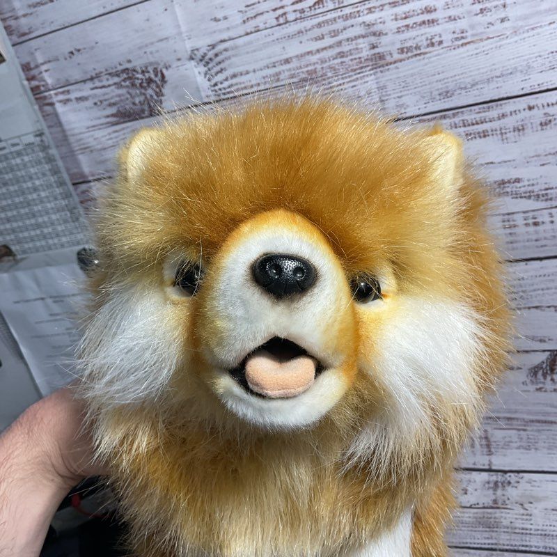 NWT Hansa Pomeranian 20" Plush Stuffed Toy Dog 7018