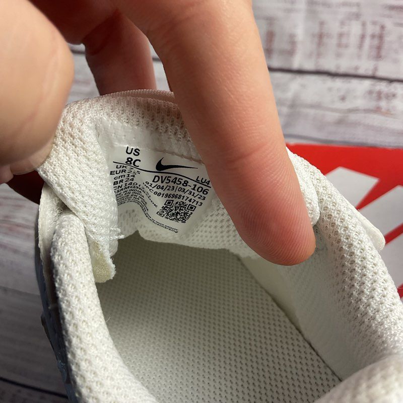 Nike Court Borough Low Recraft White Toddler Sneaker Size 8C