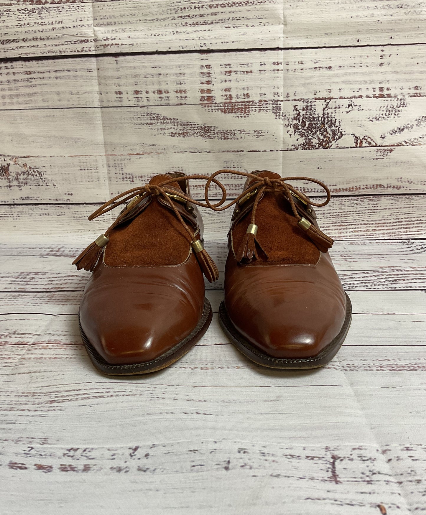 Emilio Franco Brown Loafer Pointed Toe Dress Shoe Men 7.5