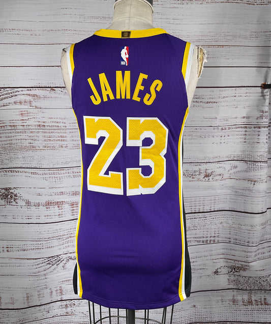 NBA Air Jordan LeBron James 23 Lakers Sports Jersey Purple S