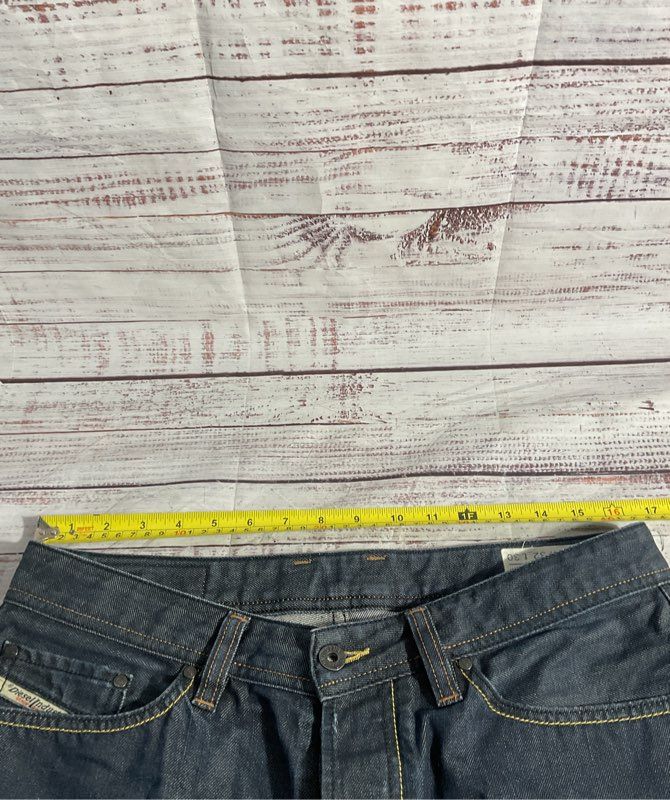 Diesel Viker Jeans Men's 31x 30 Blue Denim Heel Drag Straight Leg