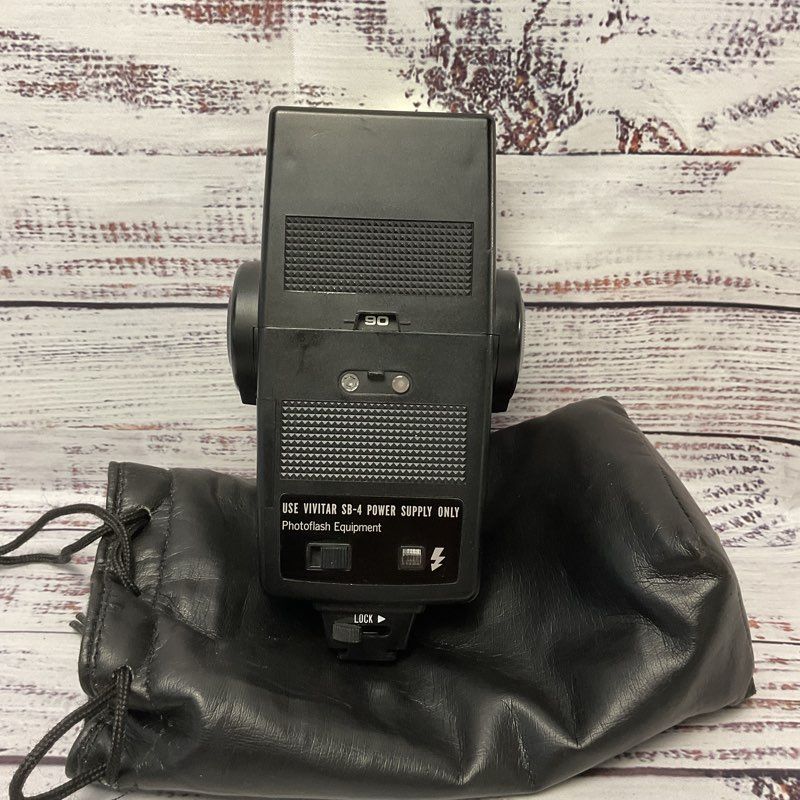 Vivitar Auto Thyristor 283 Camera Electronic Flash Hot Shoe Tested Working