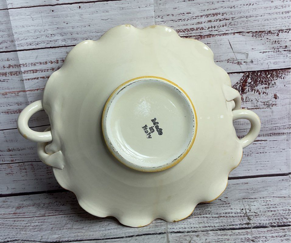 Made in Italy Majolica-Style Decorative 10" Serving Bowl Multicolor