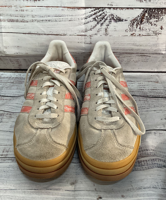 Adidas Gazelle Bold Platform Sneakers Grey Pink 6