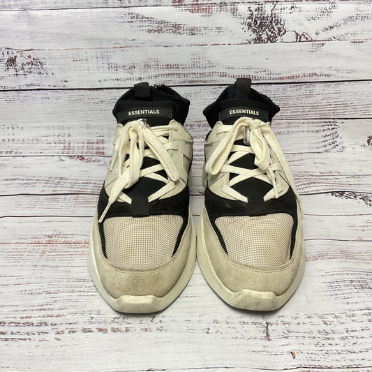 Fear Of God FOG Essentials White Black Sneaker Back Zip Men Size 9