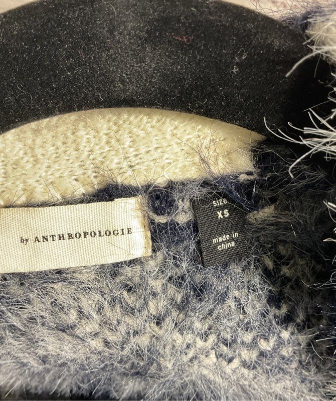 Sleeping on Snow by Anthropologie Diamond Eyelash Open Cardigan Size XS Women's