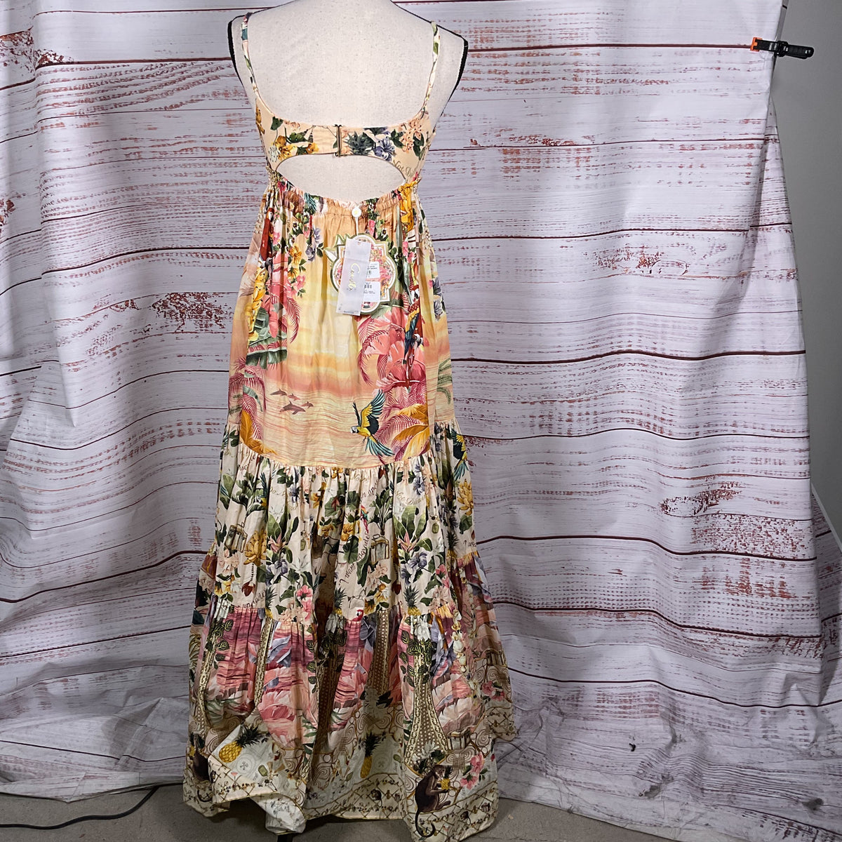 NWT CAMILLA White Lotus Jersey Bodice Dress- SZ S (RETAIL $750)