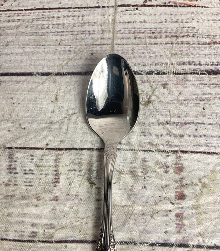Onedia Vintage Set of 8 Renoir Pembrooke Small Spoons Stainless Steel