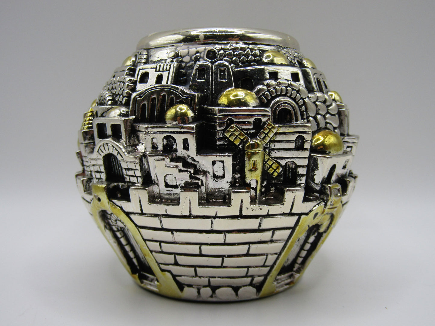 Holy Land Electroform Sterling Silver Jerusalem Cityscape