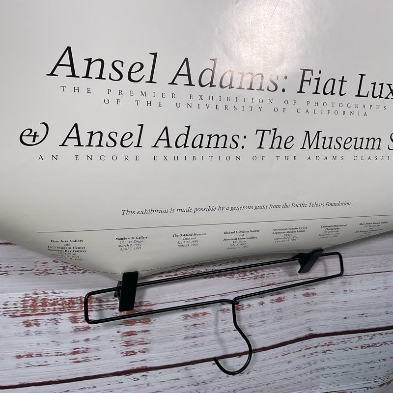 VTG. 90s Ansel Adams Tide Pool (1966) Fiat Lux Museum Set 56" Poster